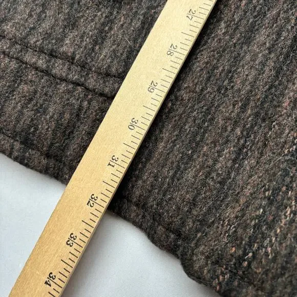Vintage 50s Hall American Wool Coat Jacket Robert Hall Salt & Pepper Stripe M/L